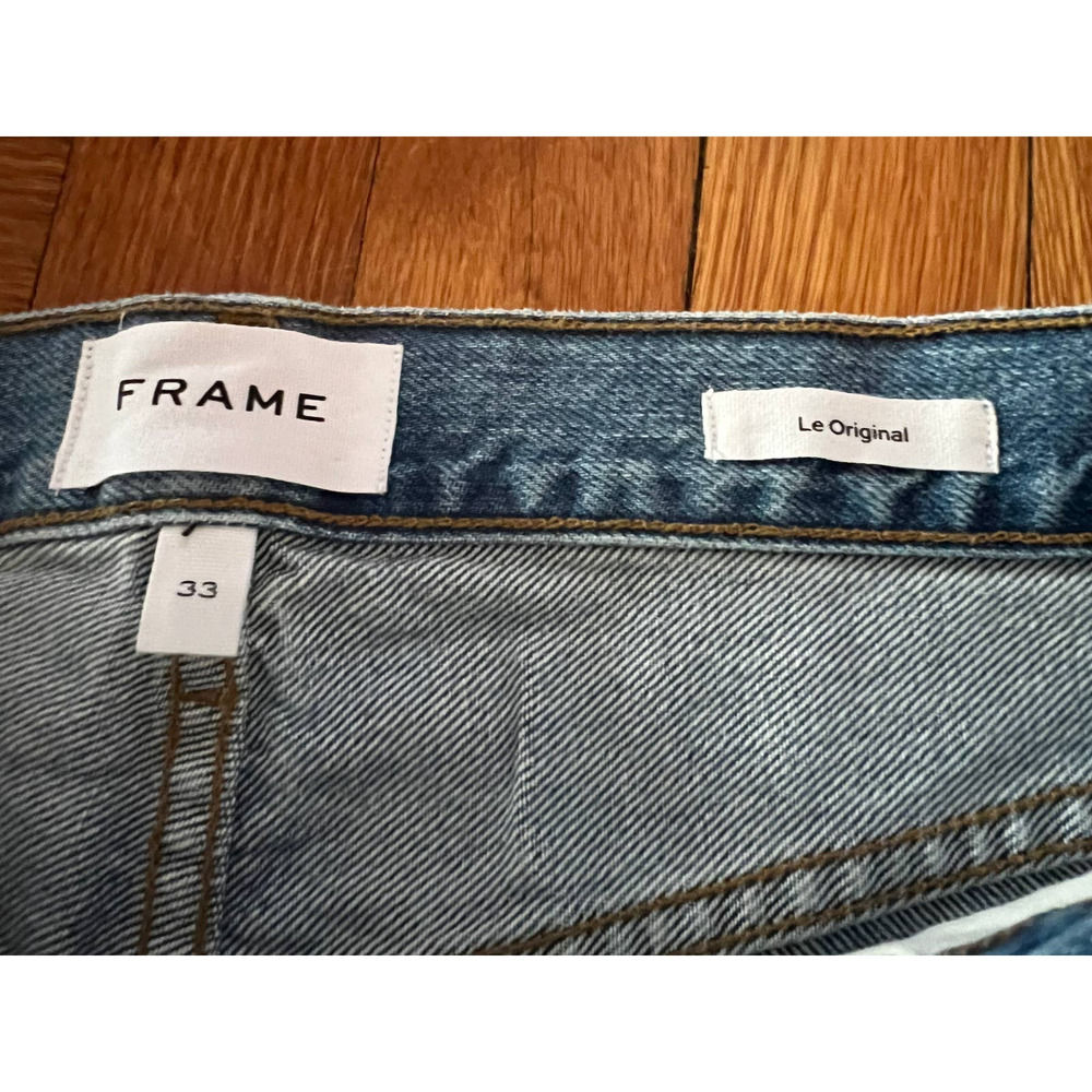 FRAME "Le Original" Jeans, High-Rise/Straight Fit, Size 33 (12/14). NWT - Picture 8 of 10